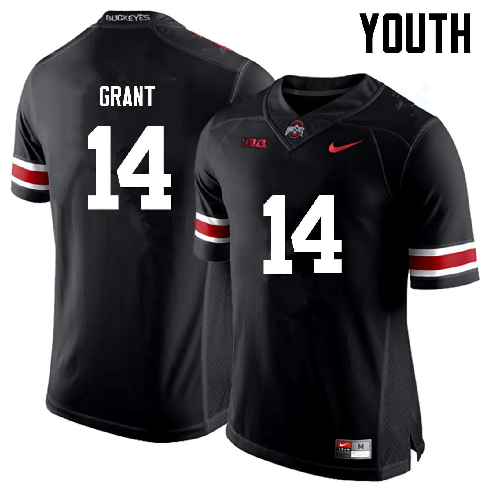 Curtis Grant Ohio State Buckeyes Youth NCAA #14 Nike Black College Stitched Football Jersey CSG8656OI